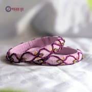Pink color customized handmade bangles - Opsori