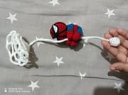 Handmade Crochet Spider-Man Inspired Keychain