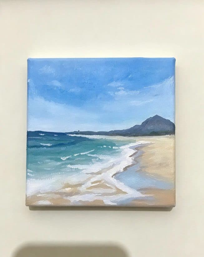 Mini canvas painting