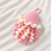 Crochet Jellyfish Lip Balm Holder Bag Charm