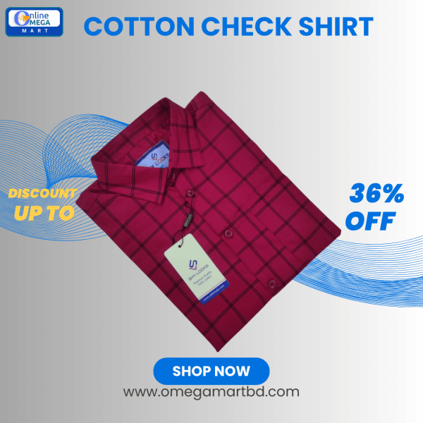 Shy Looks Cotton Full Sleeve Check Shirt