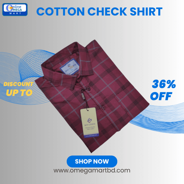 Shy Looks Cotton Full Sleeve Check Shirt