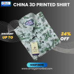 Premium Full Sleeve 3D Printed Shirt For Men