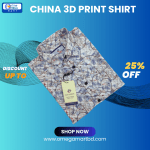 Men's Premium Full Sleeve Chinese 3D Printed Shirt