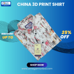 Men's Premium Full Sleeve Chinese 3D Printed Shirt