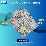 Men's Premium Full Sleeve Chinese 3D Printed Shirt