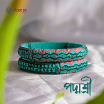 Light green and pink color handmade bangles - Padmashree